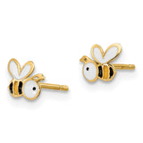 14k Madi K Enamel Bumble Bee Post Earrings-WBC-GK1032