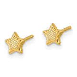 14K Madi K Textured Star Post Earrings-WBC-GK1118