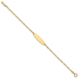 14k Madi K Figaro Baby Oval ID Bracelet-WBC-GK325-6