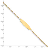 14k Madi K Figaro Baby Oval ID Bracelet-WBC-GK325-6