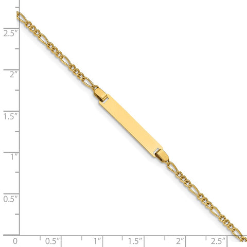 14k Madi K Figaro Baby ID Bracelet-WBC-GK326-6