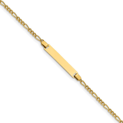 14k Madi K Figaro Baby ID Bracelet-WBC-GK326-6