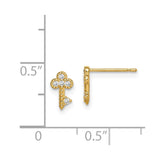 14k Madi K Key CZ Post Earrings-WBC-GK992