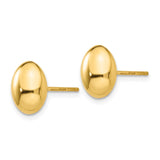 14K Gold Polished Post Earrings-WBC-H1020