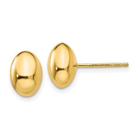 14K Gold Polished Post Earrings-WBC-H1020