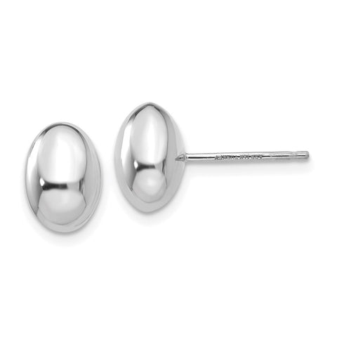 14K White Gold Polished Post Earrings-WBC-H1021