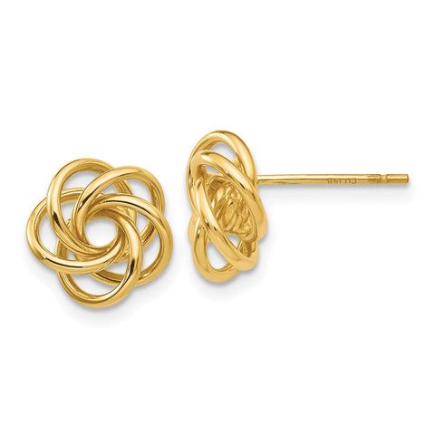 14k Love Knot Earrings-WBC-H439