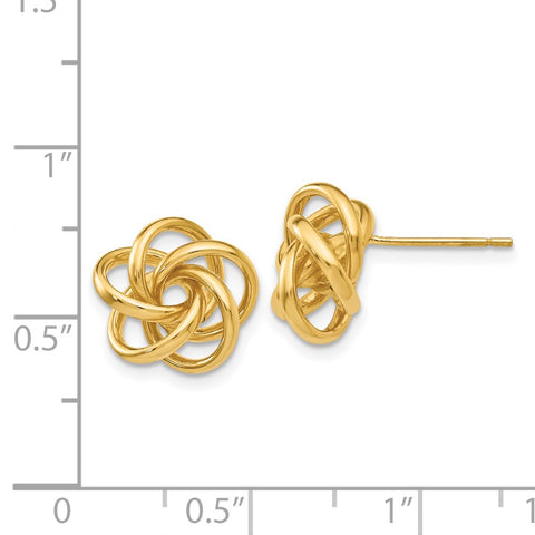 14k Love Knot Earrings-WBC-H442