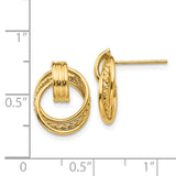 14k Polished Fancy Post Earrings-WBC-H471