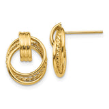 14k Polished Fancy Post Earrings-WBC-H471