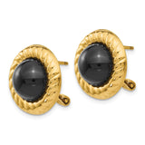 14k Onyx Fancy Earrings-WBC-H624