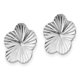 14k White Gold Fancy Earring Jackets-WBC-H846