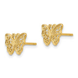 14K Butterfly Post Earrings-WBC-K4418