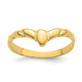 14K V Band Ring-K4592-WBC