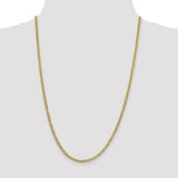 14k 3.1mm Lightweight Flat Cuban Chain-WBC-LCB080-20