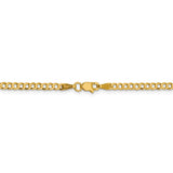 14k 3.1mm Lightweight Flat Cuban Chain-WBC-LCB080-24