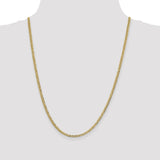 14k 3.1mm Lightweight Flat Cuban Chain-WBC-LCB080-24