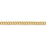 14k 4.7mm Lightweight Flat Cuban Chain-WBC-LCB120-24