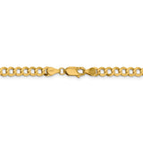 14k 4.7mm Lightweight Flat Cuban Chain-WBC-LCB120-24