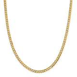 14k 4.7mm Lightweight Flat Cuban Chain-WBC-LCB120-24