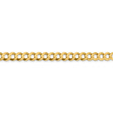 14k 7.2mm Lightweight Flat Cuban Chain-WBC-LCB180-18