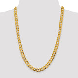 14k 9.4mm Lightweight Flat Cuban Chain-WBC-LCB250-20