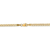 14k 3mm Open Concave Curb Chain-WBC-LCR080-16