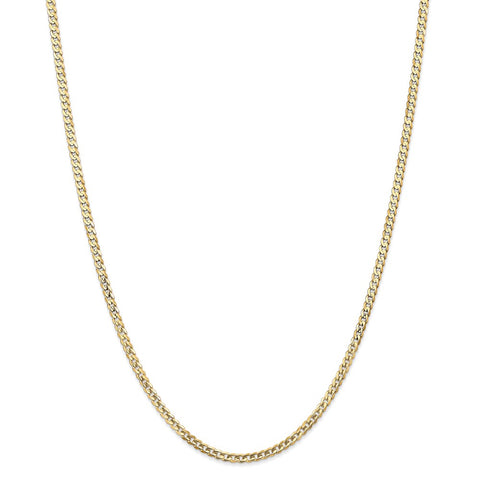 14k 3mm Open Concave Curb Chain-WBC-LCR080-18