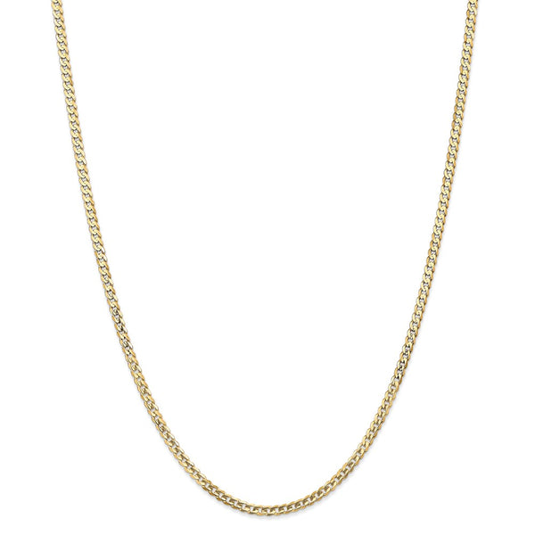 14k 3mm Open Concave Curb Chain-WBC-LCR080-22