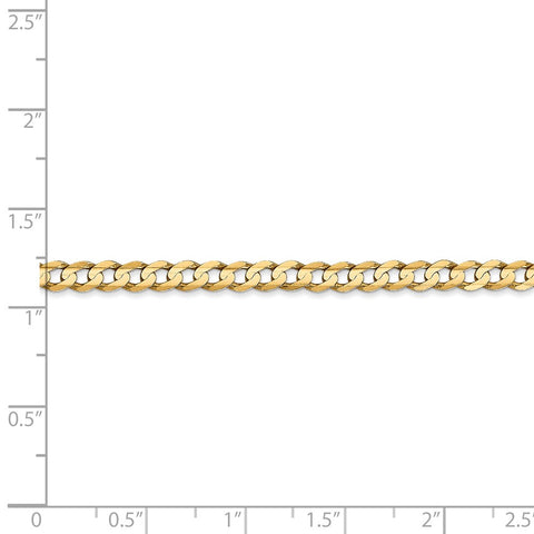 14k 3.8mm Open Concave Curb Chain-WBC-LCR100-7