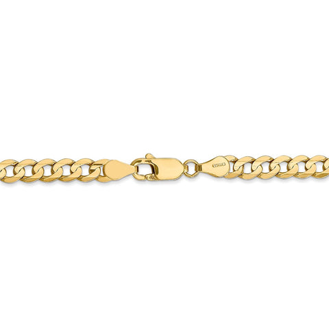 14k 4.5mm Open Concave Curb Chain-WBC-LCR120-18