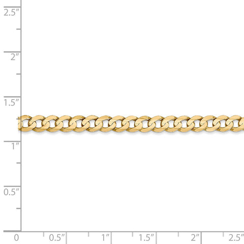 14k 4.5mm Open Concave Curb Chain-WBC-LCR120-8