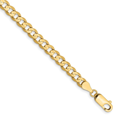 14k 4.5mm Open Concave Curb Chain-WBC-LCR120-8