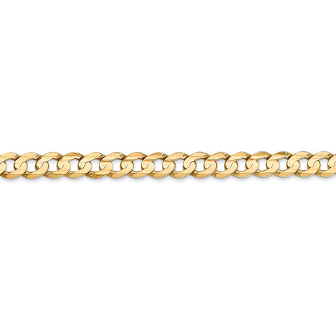 14k 5.25mm Open Concave Curb Chain-WBC-LCR140-22