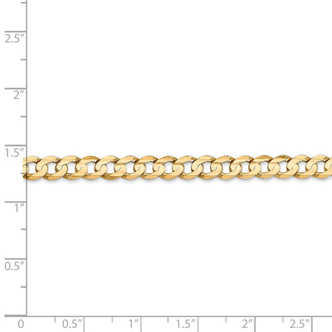 14k 5.25mm Open Concave Curb Chain-WBC-LCR140-7