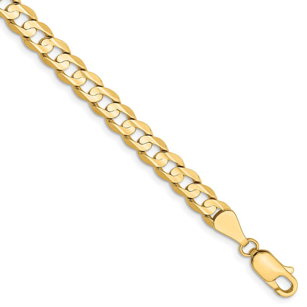 14k 5.25mm Open Concave Curb Chain-WBC-LCR140-8