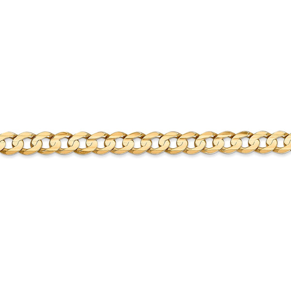 14k 5.25mm Open Concave Curb Chain-WBC-LCR140-18