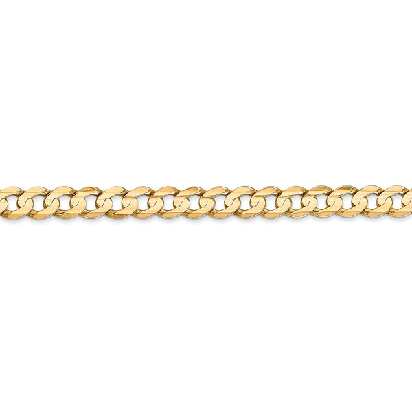 14k 5.25mm Open Concave Curb Chain-WBC-LCR140-24