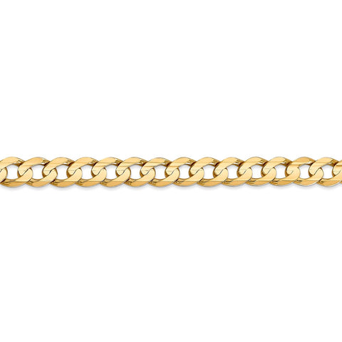 14k 6.75mm Open Concave Curb Chain-WBC-LCR180-22