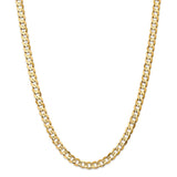 14k 6.75mm Open Concave Curb Chain-WBC-LCR180-22