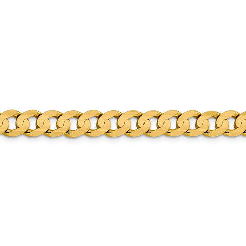 14k 7.5mm Open Concave Curb Chain-WBC-LCR200-22