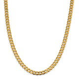 14k 7.5mm Open Concave Curb Chain-WBC-LCR200-24