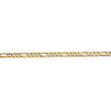 14k 3mm Concave Open Figaro Chain-WBC-LFG080-7