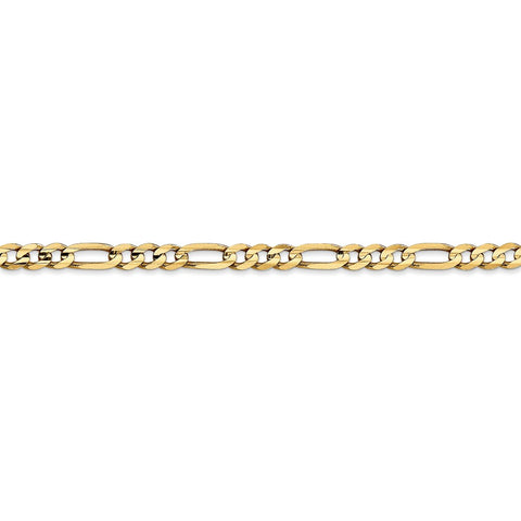 14k 4mm Concave Open Figaro Chain-WBC-LFG100-18