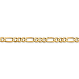 14k 4.5mm Concave Open Figaro Chain-WBC-LFG120-8