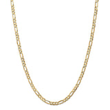 14k 4.5mm Concave Open Figaro Chain-WBC-LFG120-20