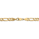 14k 5.5mm Concave Open Figaro Chain-WBC-LFG140-8