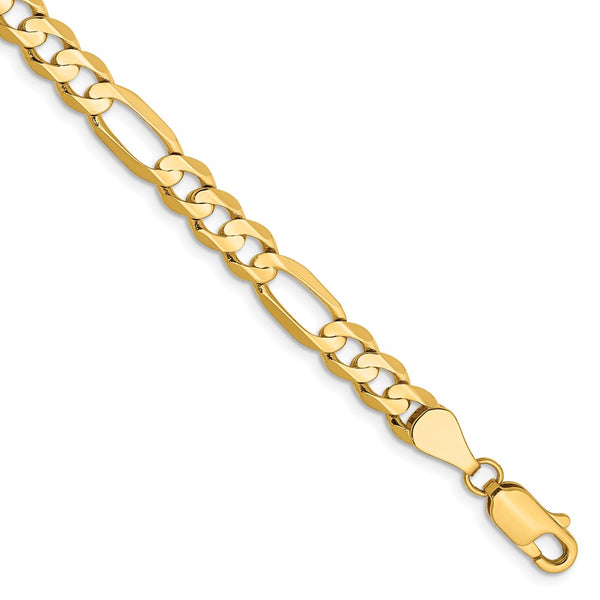 14k 5.5mm Concave Open Figaro Chain-WBC-LFG140-9