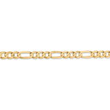 14k 6mm Concave Open Figaro Chain-WBC-LFG160-20