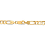 14k 6mm Concave Open Figaro Chain-WBC-LFG160-7